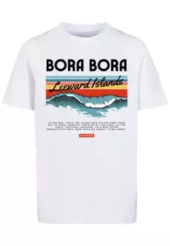 Футболка F4NT4STIC "Подветренный остров Бора-Бора", принт, белый