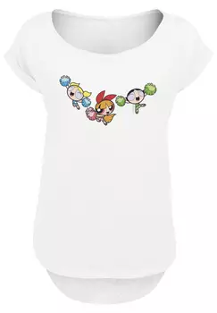 Футболка F4NT4STIC Powerpuff Girls Cheerleaders, белый