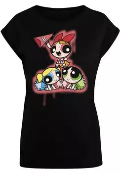Футболка F4NT4STIC Powerpuff Girls Cheerleaders, черный