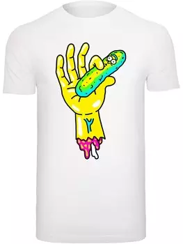 Футболка F4Nt4Stic Rick and Morty Pickle Hand, белый