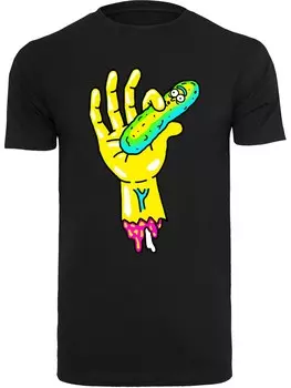 Футболка F4Nt4Stic Rick And Morty Pickle Hand, черный