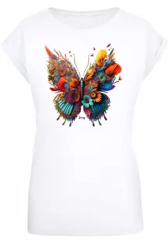 Футболка F4NT4STIC Schmetterling Blumen, белый