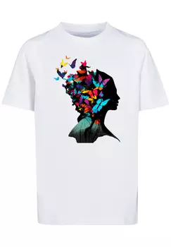 Футболка F4NT4STIC Schmetterling Silhouette TEE UNISEX, белый