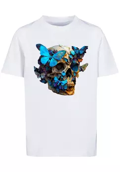 Футболка F4NT4STIC Schmetterling Skull TEE UNISEX, белый
