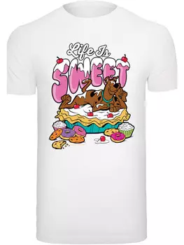 Футболка F4NT4STIC Scooby Doo Life Is Sweet, белый