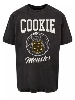 Футболка F4NT4STIC Sesamstrae Cookie College, черный