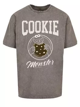 Футболка F4NT4STIC Sesamstrae Cookie College, цвет asphalt