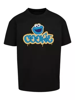 Футболка F4NT4STIC Sesamstrae Cookie Graffiti Logo, черный