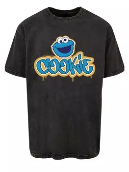 Футболка F4NT4STIC Sesamstrae Cookie Graffiti Logo, черный