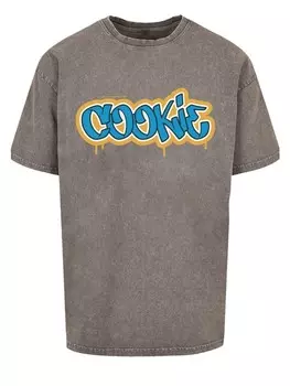Футболка F4NT4STIC Sesamstrae Cookie Graffiti Tag, цвет asphalt