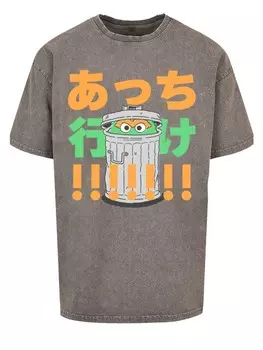 Футболка F4NT4STIC Sesamstrae Oscar Trashcan, цвет asphalt