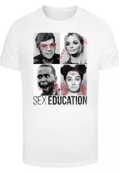 Футболка F4NT4STIC Sex Education Class Photos Netflix TV Series, белый