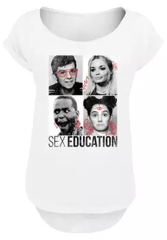 Футболка F4NT4STIC Sex Education Class Photos Netflix TV Series, белый