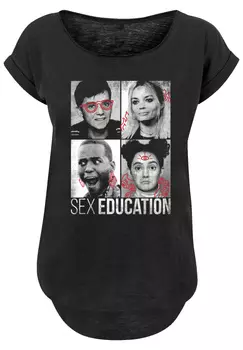 Футболка F4NT4STIC Sex Education Class Photos Netflix TV Series, черный