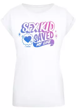 Футболка F4NT4STIC Sex Education Sex Kid Blend Netflix TV Series, белый