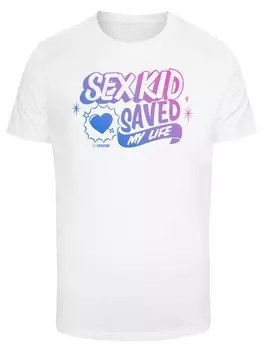 Футболка F4Nt4Stic SEX EDUCATION SEX KID BLEND NETFLIX TV SERIES, белый