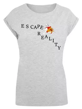 Футболка F4NT4STIC Shirt Alice im Wunderland Escape Reality, серый