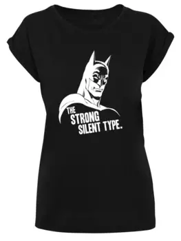 Футболка F4NT4STIC Shirt Batman The Strong Silent Type Superheld, черный