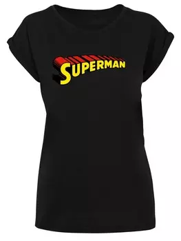 Футболка F4NT4STIC Shirt DC Comic Superman Telescopic Loco, черный