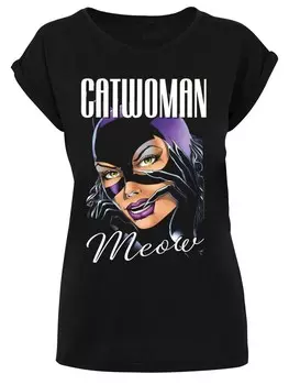 Футболка F4NT4STIC Shirt DC Comics Batman Catwoman Feline Fatale, черный