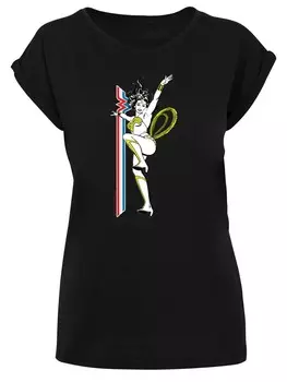 Футболка F4NT4STIC Shirt DC Comics Wonder Woman Retro Pose, черный