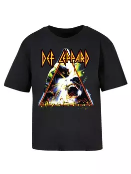 Футболка F4NT4STIC Shirt Def Leppard Hysteria, черный