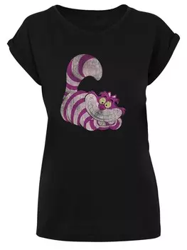 Футболка F4NT4STIC Shirt Disney Alice im Wunderland Cheshire Cat, черный