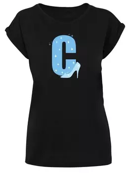 Футболка F4NT4STIC Shirt Disney Alphabet C Is For Cinderella, черный