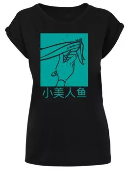 Футболка F4NT4STIC Shirt Disney Boys Ariel The Little Mermaid Hair Stroke, черный