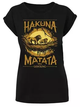 Футболка F4NT4STIC Shirt Disney Der Knig der Lwen Hakuna Matata, черный