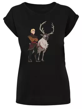 Футболка F4NT4STIC Shirt Disney Frozen 2 Sven And Kristoff, черный