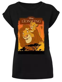 Футболка F4NT4STIC Shirt Disney Knig Der Lwen Simba Und Mufasa, черный