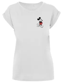 Футболка F4NT4STIC Shirt Disney Mickey Mouse Kickin Retro, цвет mottled white