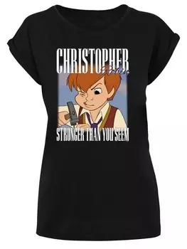 Футболка F4NT4STIC Shirt Disney Winnie The Pooh Christopher Robin Montage, черный