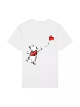 Футболка F4NT4STIC Shirt Disney Winnie the Pooh & Balloon Puh der Br, белый