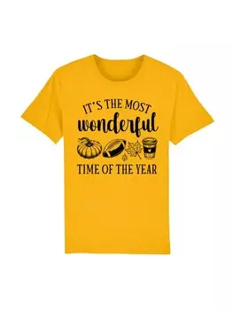 Футболка F4NT4STIC Shirt Fall its the most wonderful time of the year, желтый