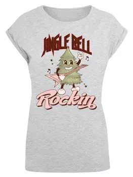Футболка F4NT4STIC Shirt Jingle Bell Rocking Christmas Tree, серый