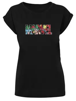 Футболка F4NT4STIC Shirt Marvel Avengers Logo Character infill, черный