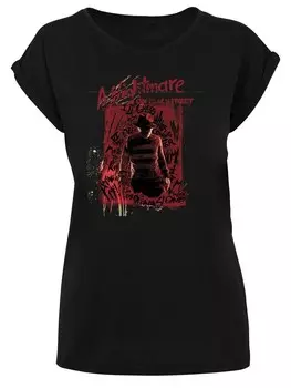 Футболка F4NT4STIC Shirt Nightmare On Elm Street Freddy Silhouette, черный