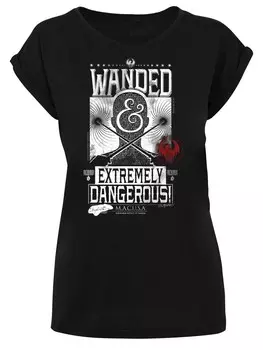 Футболка F4NT4STIC Shirt Phantastische Tierwesen Wanded and Extremely Dangerous, черный