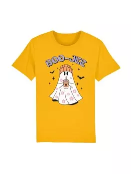 Футболка F4NT4STIC Shirt Retro Halloween Boo Jee Coffee, желтый