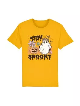 Футболка F4NT4STIC Shirt Retro Halloween Stay Spooky rainbow, желтый