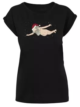 Футболка F4NT4STIC Shirt Rick and Morty Dead Space Santa, черный