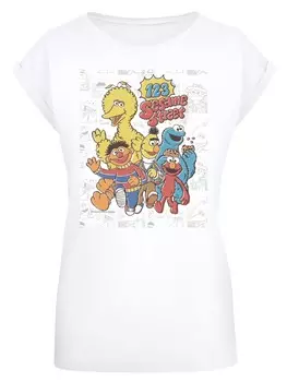 Футболка F4NT4STIC Shirt Sesame Street 123, белый