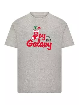 Футболка F4NT4STIC Shirt Star Wars Joy to the Galaxy XMAS Grogu, серый