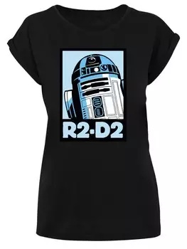 Футболка F4NT4STIC Shirt Star Wars R2-D2 Poster, черный