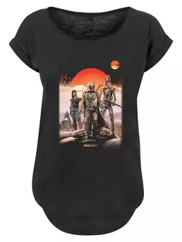 Футболка F4NT4STIC Shirt Star Wars The Mandalorian Warriors, черный
