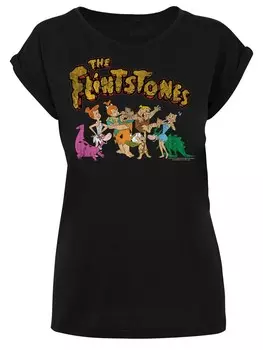 Футболка F4NT4STIC Shirt The Flintstones Group Distressed, черный