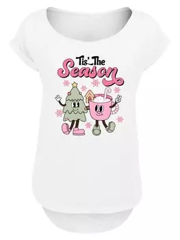 Футболка F4NT4STIC Shirt Tis The Season Christmas Tree Cocoa, белый