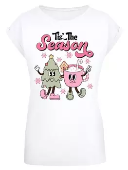 Футболка F4NT4STIC Shirt Tis The Season Christmas Tree Cocoa, белый